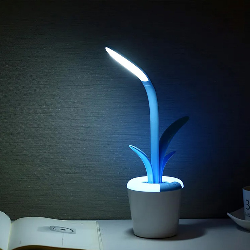 Table Lamps Multifunctional Reading Desk Lamp Bedside LED Night Light Touch USB Rechargeable Dimmable Colorful Deco Office Study