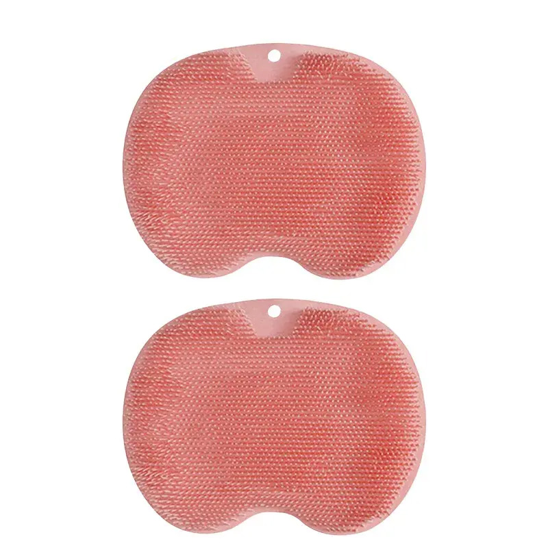 Silicone Back Scrub Brush Massage Shower Mat Non S...