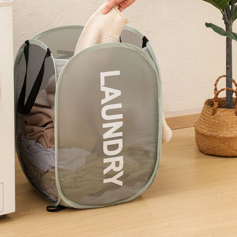 Dirty Foldable Handheld Laundry Hamper Bedroom Mag...