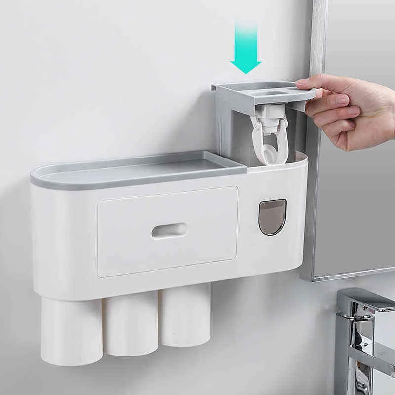 Bathroom Accessories Sets Toothbrush Holder Automa...