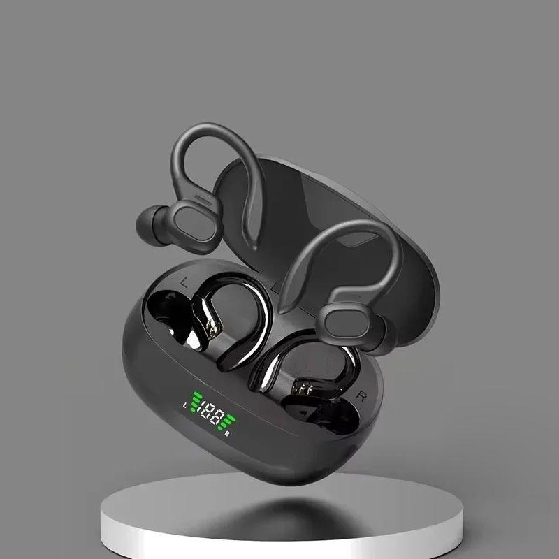 Sports Wireless Earphones Ear Hook With Mics LED P...