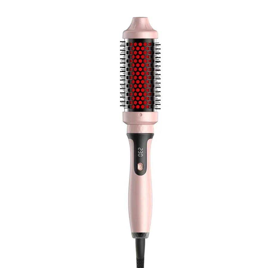 Infrared Thermal Brush Ceramic Curling Iron Heated...