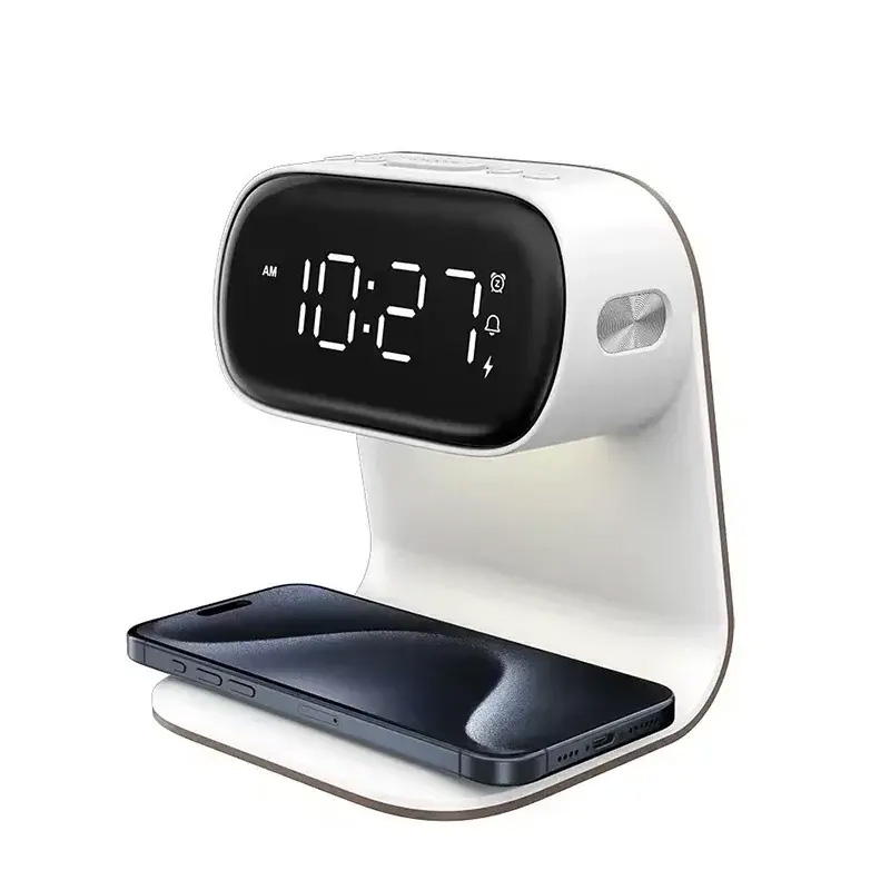 15W Fast Wireless Charger Touch Bedside Digital Al...