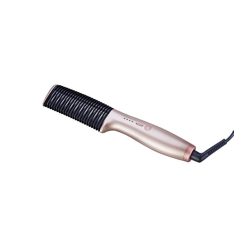 High Quality Fast Electric Hot Comb Hair Straightener Brush Anti-frizz Hair Straightening Comb