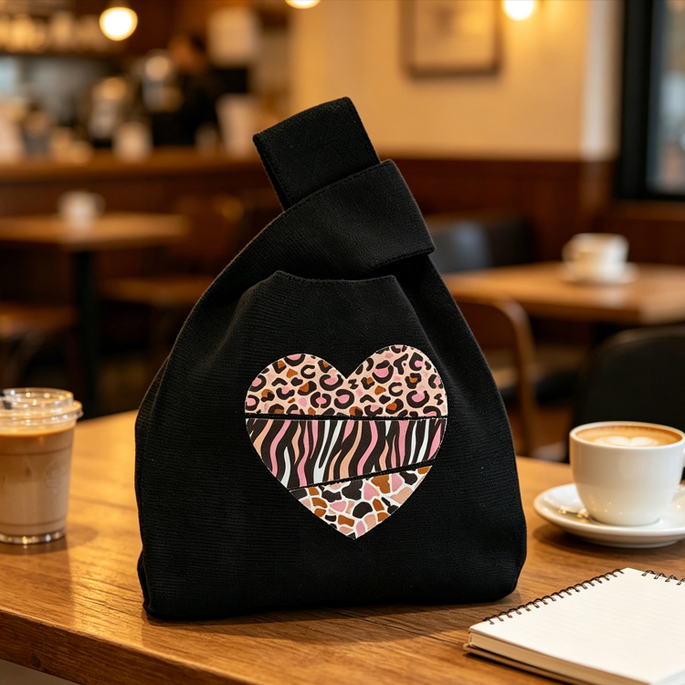 Fashion Plain Mini Knitted Shopping Bag Wrist Bag Colorful Cute Small Bag