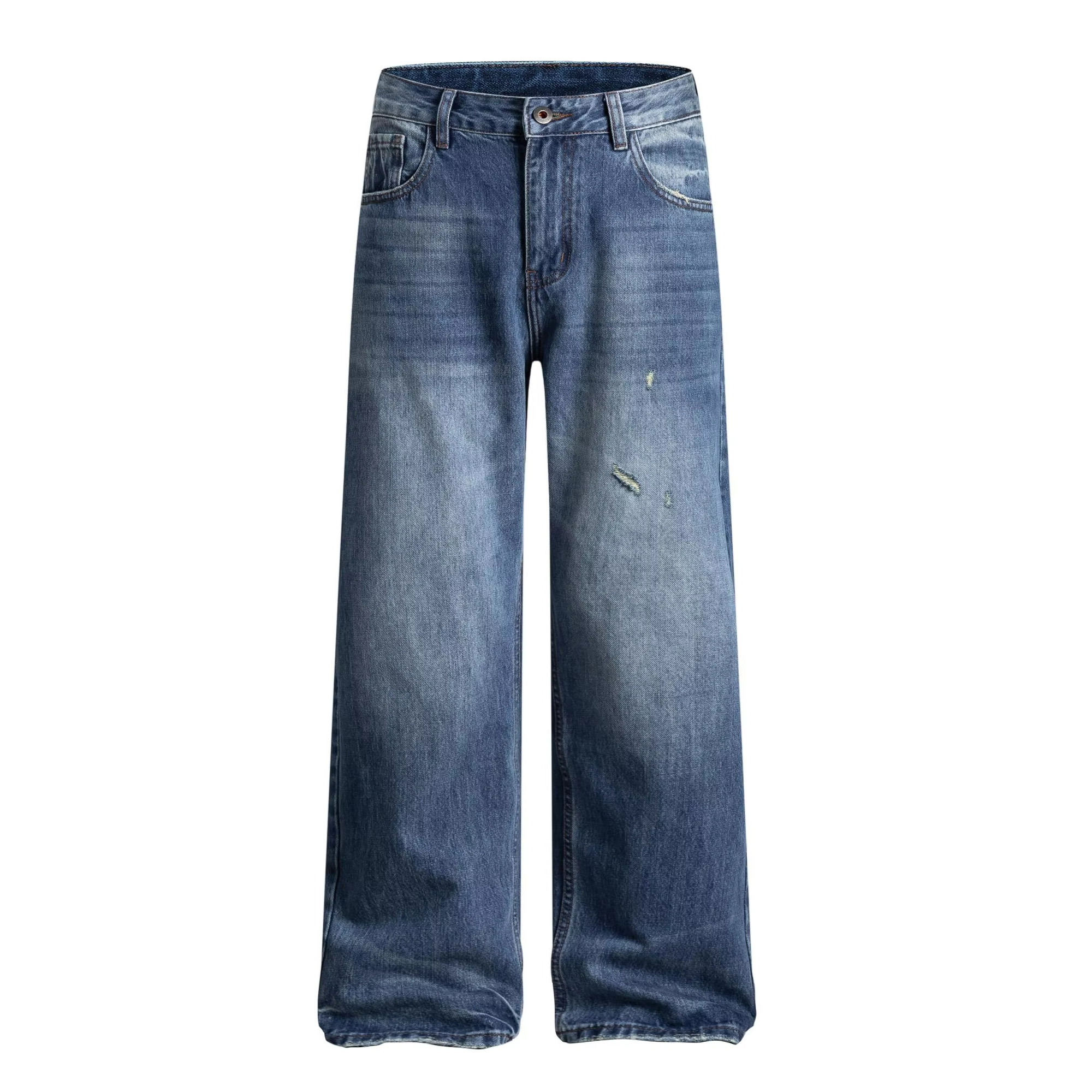 Men's Loose And Wide Leg Fashionable Jeans