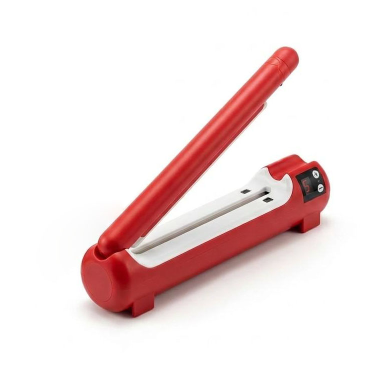 Manual Bag Sealer Plastic Heat Sealing Machine Portable Handheld Food Sealer LED Display Adjustable Temperature