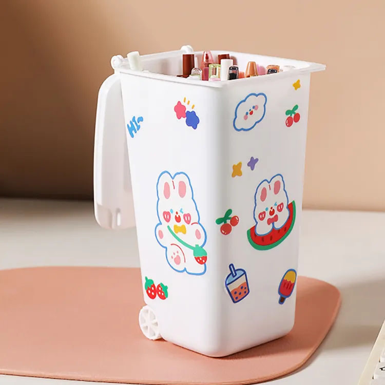 Large Capacity Cute Pen Holder Desktop Organizer Storage Box Office Stationer