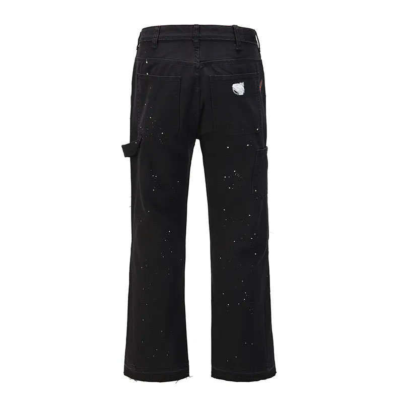 Men's Graffiti Print Wide-Leg Flare Pants