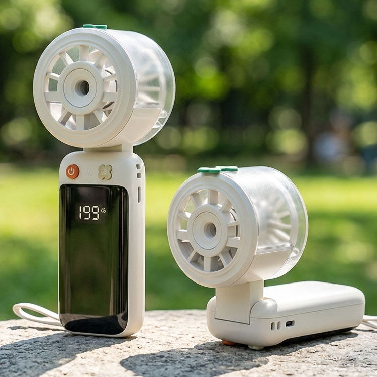Portable Mist Fan Handheld 200 Speed 50ml Water Ta...